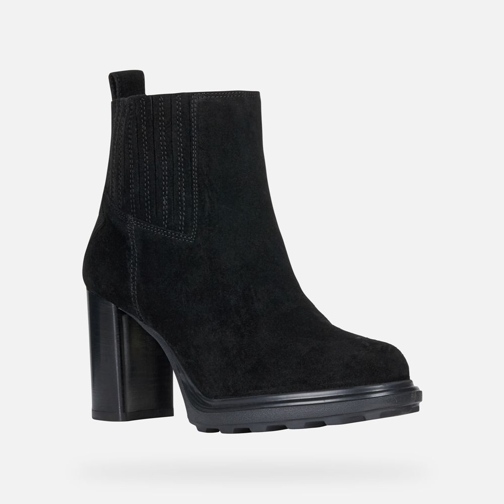 Geox Bayan Ankle Bot Siyah - Salice Uzun - TES-634190